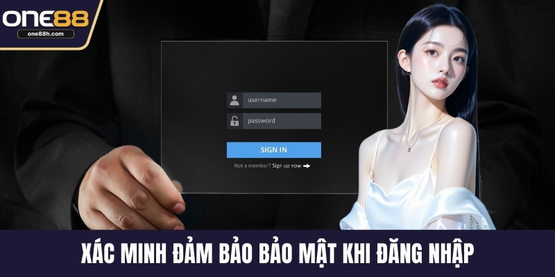 Xác minh đảm bảo bảo mật khi đăng nhập ONE88